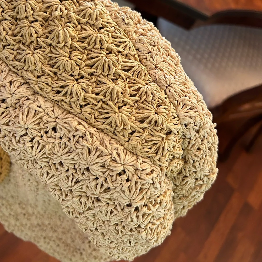 HOBO INTERNATIONAL HANDBAG W/BAMBOO HANDLES - Picture 8 of 10